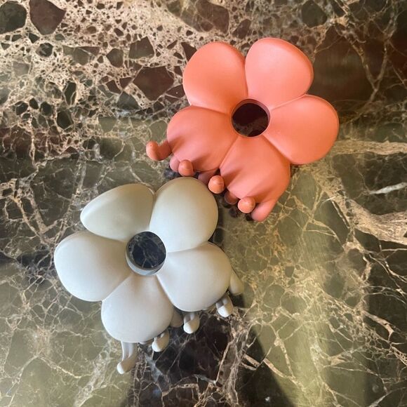 🎃 - ANTHROPOLOGIE Matte Art Flower Hair Clips! - Picture 1 of 15